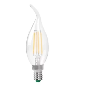 Lyveco SES Clear LED 4 Filament 470 Lumens Candle Wick 2700K 4 Watt