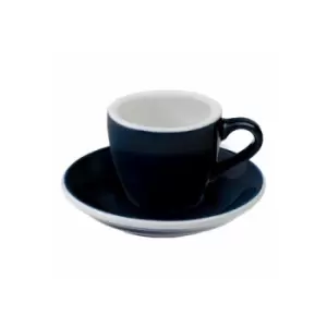 Loveramics - Espresso cup with a saucer Egg Denim, 80 ml