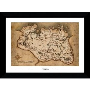 Skyrim Map Collector Print