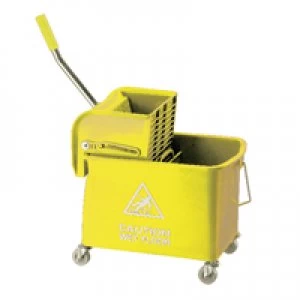 Contico Yellow Mobile Mop Bucket and Wringer 20 Litre 101248YL