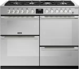 Stoves Sterling Deluxe D1100DF Stainless Steel 110cm Dual Fuel Range Cooker