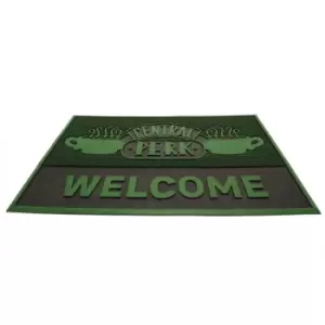Friends Central Perk Welcome Door Mat (One Size) (Green)