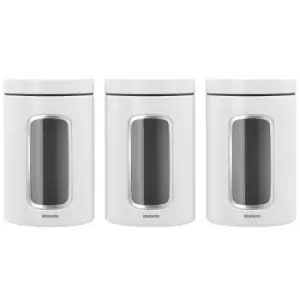 Brabantia Window Canister Set of 3 Pieces - 1.4L