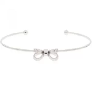 Ted Baker Ladies Silver Plated Olken Mini Opulent Bow Bangle