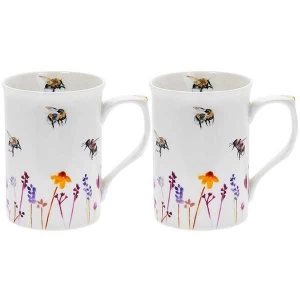 Busy Bees Mugs Set Of 2 By Lesser & Pavey