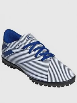 Adidas Junior Nemeziz 19.4 Astro Turf Boot - Blue/White