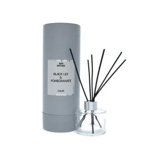 Simple Large Reed Diffuser in Gift Box Black Lily and Pomegranate Scent 150ml