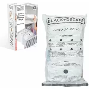 BLACK+DECKER Vacuum Storage Bags, White, Jumbo