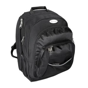 Lightpak Advantage Business Backpack Nylon Black with Detachable Laptop Sleeve to Fit 17" Laptop