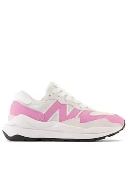 New Balance 5740 Trainers - White/Pink, Size 4, Women