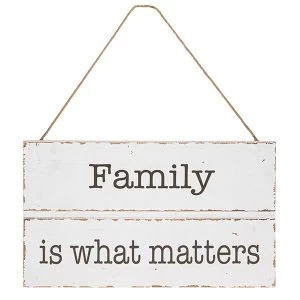 Homestyle Hanging Wood Plaque Family
