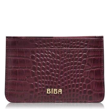 Biba BIBA Leather Zip Top Coin Purse - Burgundy