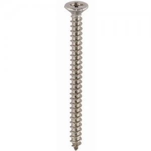 Select Hardware Cross Recessed Countersunk Woodscrews Steel Hardened Twin Thread Bright Zinc Plated 1" X No. 6 35 Pack