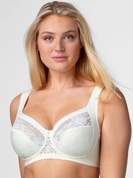 Miss Mary of Sweden Underwired Cotton Lined Cup Bra - Champagne, Champagne, Size 38E, Women