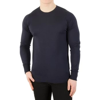 John Smedley Marcus Crew Neck Knit mens Sweater in Blue - Sizes UK S,UK L,UK XL,UK XXL