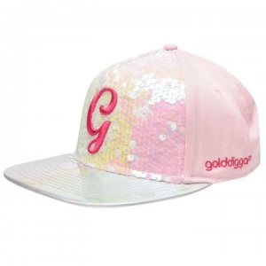 Golddigga Snapback Junior Girls - Pink/Silver