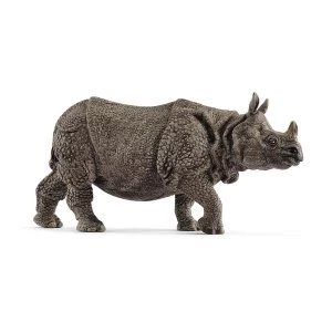 SCHLEICH Wild Life Indian Rhinoceros Toy Figure