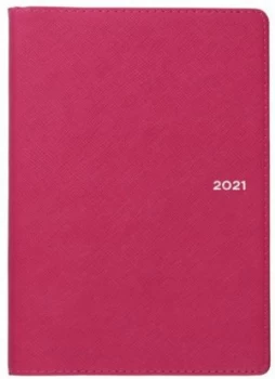 Collins Melbourne B6 Week to View 2021 Diary Pink