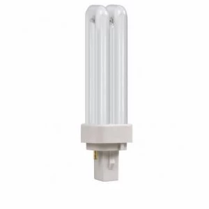 Crompton 18W CFL G24d-2 2 Pin Opal D Type Bulb - White