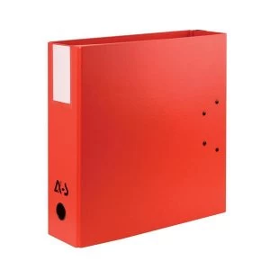 Arianex Double Capacity Lever Arch Files File with A-Z Dividers 2x50mm Spines A4 Red Ref DA4-RD