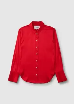 Frame Womens The Standard Shirt In Bright Red
