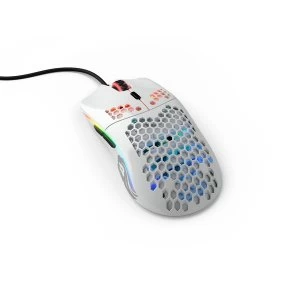 Glorious PC Gaming Race Model O- USB RGB Optical Gaming Mouse - Glossy White