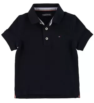 Tommy Hilfiger Boys' Short Sleeve Polo Shirt - Sky Captain - 10 Years