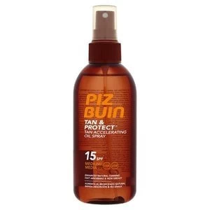 Piz Buin Tan & Protect Tan Accelerating Oil Spray Medium SPF15 150ml