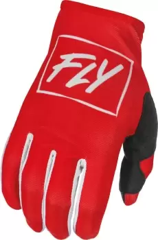Fly Racing Lite Motocross Gloves, white-red Size M white-red, Size M