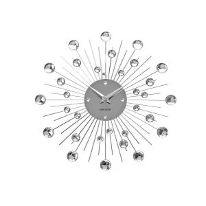 Karlsson Sunburst Crystal Wall Clock