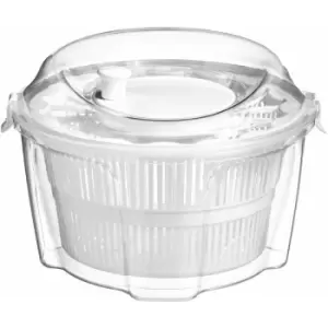 Clear and White Salad Spinner - Premier Housewares