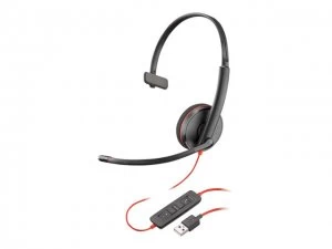 Plantronics Blackwire C3210 Mono USBA Black Headset