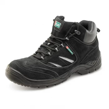 Click Footwear Trainer Boot Steel Toecap PU Leather Size 13 Black Ref
