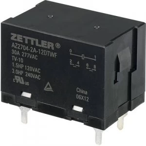 PCB relays 12 Vdc 30 A 2 makers Zettler Electronics