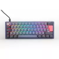 Ducky One3 Cosmic Mini 60% USB RGB Mechanical Gaming Keyboard Cherry MX Silent Red Switch - UK Layout