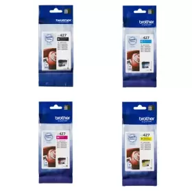 Brother LC427 (BK/C/M/Y) Black and Colour Ink Cartridge 4 Pack (Original)