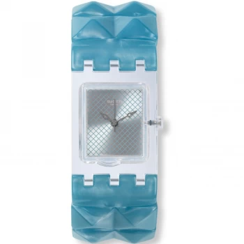 Ladies Swatch Original Square - Blue Posh S Watch