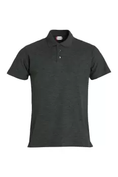 Basic Melange Polo Shirt