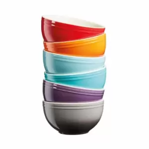 Cooks Professional G4114 6 Piece Multicoloured Bowls - wilko