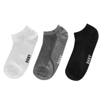 DKNY 3 Pack Trainers Socks - Monochrome