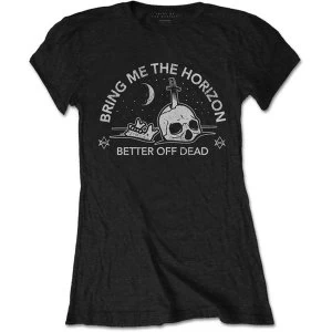 Bring Me The Horizon - Happy Song Womens Large T-Shirt - Black