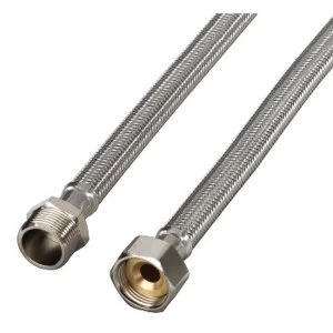 Xavax 1m Armed Inlet Hose Extension - Angled