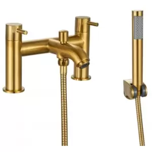 Kartell - TAP142OT K-Vit Brassware Ottone Bath Shower Mixer, Brushed Brass