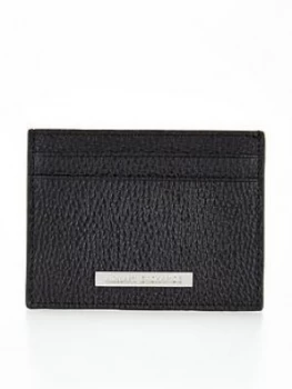 Armani Exchange Pebble Grain Leather Card Holder Wallet