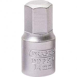 Draper Metric Drain Plug Key 3/8" 14mm