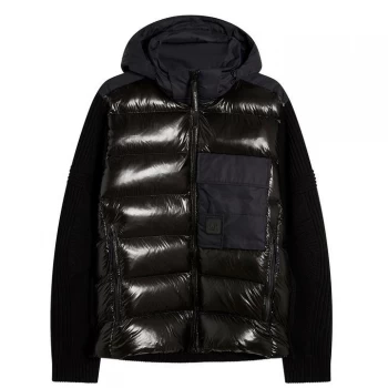 CP COMPANY Quilted Down Cardigan - Black 999