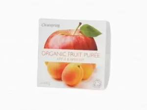 Clearspring Organic Fruit Pur&#233;e Apple & Apricot 2 x 100g