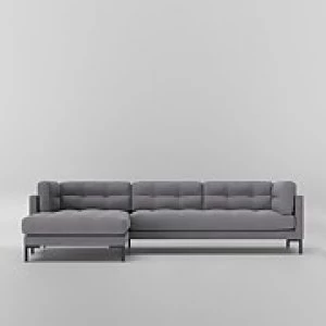 Swoon Landau Smart Wool Corner Sofa - Left Hand Side - Corner Sofa - Pepper