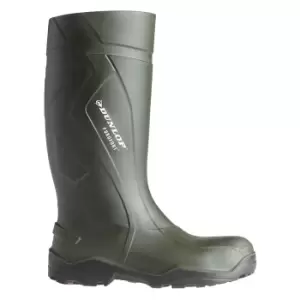Dunlop C762933 Purofort+ Full Safety Standard Wellington Boxed / Mens Boots (49/50 EUR) (Green)