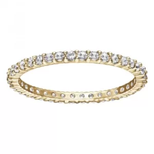 Ladies Swarovski PVD Gold plated Size O Vittore Ring 55